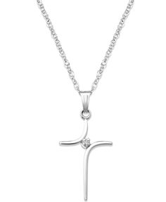 in stock Silver Diamond Necklace, Silver Cross Pendant, Charm Necklace Silver, Diamond Cross Pendants, Diamond Cross, Cross Jewelry, Sterling Silver Cross, Cross Pendant Necklace, Silver Cross