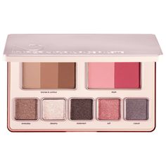 An essential no-makeup-makeup palette showcasing five hybrid eyeshadows, a creamy powder-blush duo, and a bronzer and contour trio. Ingredient Callouts: Free of parabens and mineral oil. It is also cruelty-free.What Else You Need to Know: In this palette, you’ll find five eyeshadows named after different moods and occasions. Now featuring a talc-free Hy-Per Silk formula, these eyeshadows have a silky-soft gel-powder texture and come in four wearable shades along with one sparkling topper finish. Travel Beauty Essentials, Natural Hydration, Gel Powder, Natural Palette, Face Palette, Nude Eyeshadow, Natasha Denona, Natural Face, Travel Beauty