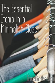 Even minimalists need some clothes. Here are the 20 essential items in a minimalist closet. Minimal Wardrobe, Wardrobe Planning, Essential Items, Live Simply