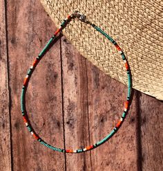 "Approximately 16\" choker made with 10-0 seed beads in a southwestern pattern." Seed Bead Choker Diy, Seed Bead Choker Pattern, Western Seed Bead Necklace, Rodeo Necklace, Western Chokers, Western Beaded Necklace, Choker Patterns, Western Ideas, Rodeo Jewelry