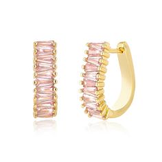 PRICES MAY VARY. 【High-Quality Material】These U shaped pink gold statement earrings are skillfully made from high-quality brass and AAA+ quality cubic zirconia,ensuring a lightweight wearing experience.The lead-free and nickel-free composition ensures optimal comfort for your ears. 【Chunky Pink Hoop Earrings】The timeless gold design of these earrings,in tandem with their modern hoop shape,creates a classic yet trend-driven accessory that transcends seasons.The simplicity of these Huggie Hoop Ear Gold Earrings For Women, Fashion Christmas, Crystal Hoop Earrings, Gold Statement Earrings, Statement Drop Earrings, Cubic Zirconia Earrings, Zirconia Earrings, Gold Rhinestone, Huggie Hoop Earrings