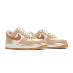 Only Used Once! In Very Good Condition. Nike Shoes 2022, Nike Air Force 1 Lxx, Tan Sneakers, Shoes 2022, Air Forces, Nike Air Force 1, Air Force 1, Tan Brown, Nike Air Force