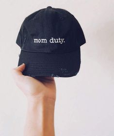 Distressed Mom Duty Baseball Hat Mama Hat, Basic Bodysuit, First Mothers Day Gifts, Mom Hats, Mama Gifts, Mothers Day Gifts, First Mothers Day, Cooking School, Pregnancy Shirts