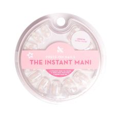 Meet the realest-looking fake nails you've ever seen. The Instant Mani by Olive & June are press-on nails that come in 21 sizes (the most ever!) with the realest-looking fit. Each package contains 42 total nails and everything you need for a perfect press-on mani at home. Straight from the salon, better than gel. Lasts up to 14 days thanks to non-toxic and non-damaging glue. Fake nails never looked so real. Pink Goldfish, Neutral Mani, Short Squoval, Gel French Manicure, Buff Nails, Short Press On Nails, Olive And June, So Real, Nail Length