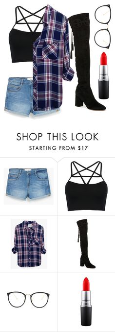 "Outfit #17" by unicornicamitha on Polyvore featuring MANGO, WithChic, Rails, Dolce&Gabbana, Linda Farrow and MAC Cosmetics Black White Outfit, Linda Farrow, College Outfits, Western Outfits, Outfits For Teens, Teen Fashion, Mac Cosmetics, New Outfits, Trendy Outfits