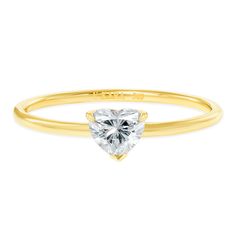 Add a ~0.31 carat romantic sparkle with our individually selected heart-shaped diamond ring in solid 14 karat gold. MATERIALS: Heart-shaped diamond ~0.31 carat weight VS clarity / F-G Color﻿ 1.2 mm wire 14 Karat gold Handcrafted in USA Created in 2021. Sizing Guide For custom sizes, please choose "Custom" and note the size you would like in the "Additional Information" section during checkout. All of our jewelry is individually made to order, so please allow 1-3 weeks for delivery. Pinky Ring Gold, Diamond Pinky Ring, Heart Diamond Ring, Heart Shaped Diamond Ring, Diamond Heart Ring, Heart Diamond, Heart Shaped Diamond, Bling Rings, 3 Carat