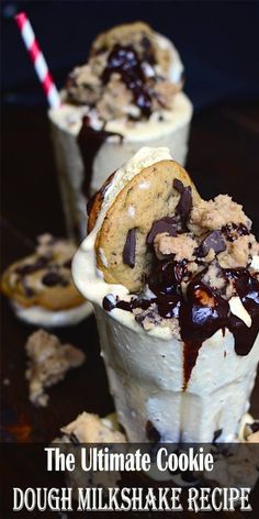 My mind drifted to the chocolate ice cream in the freezerIf only it had peanut butter in itWhat is it with these Germans Ultimate Milkshake, Cookie Dough Milkshake, Desserts Board, Milkshake Shop, Honey Senpai, Cookie Milkshake, Homemade Cookie Dough, Crumble Cookie