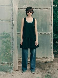 Color : blackCountry of Origin : Republic of Korea Clean Girl, Fashion Inspo Outfits, Jumpsuit Dress, Fashion Inspo, Girl Outfits, Dress Outfits, Composition, Jumpsuit, Mini Dress