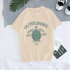 North Carolina Outerbanks T-shirt Women Pogue Life Outer Banks T Shirt Harajuku Casual Tshirt Unisex Graphic Tee Tops Female - AliExpress Obx Shirts, Cute T-shirts, Outer Banks T Shirt, Outer Banks Series, Pogue Life Outer Banks, Teen Shirts, Outer Banks Shirt, Summer Outer