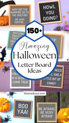 an image of halloween letter board ideas