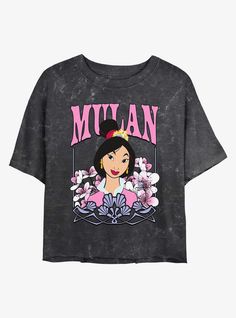 Please Note: wash pattern may varyLightweight 100% combed ring spun cottonWash cold; dry lowImportedListed in women sizes Disney Mulan, Tee Bag, Mulan Disney, Crop T Shirt, Top Graphic Tees, Kids Sweater, Mulan, Crop Tshirt, Kid Tees