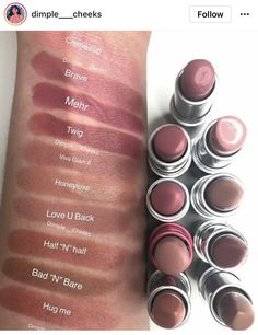 Nude Lipstick Mac, Mac Twig, Mac Lipstick Swatches, Contour Tutorial, Lip Beauty, Perfume Collection Fragrance, Beauty Inspo, Lipstick Swatches, Makeup To Buy