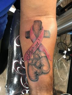 Daughter Of A Fighter Tattoo, Purple Ribbon Tattoos, Pink Ribbon Tattoos, Pilot Quotes, Survivor Tattoo, Awareness Tattoo, Christ Tattoo, Mom Tattoo Designs