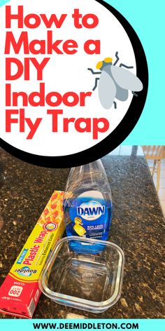 how to make a diy indoor fly trap with instructions for making it easy and fun