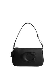 Smooth leatherFabric liningHandle with 6.25" dropInside multifunction pocketTwo credit card slotsZip-top closureStyle # CR364Color: Black Coach Nolita 19, Coach Nolita, Nolita 19, Leather Fabric, Smooth Leather, Black Denim, Credit Card, Purse, Leather