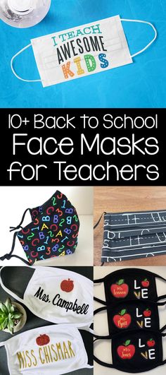 back to school face masks for teachers