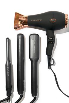 Keep your styles hot and unbothered with the Hottie Heat Kit offering the hot toolsneeded to create a smooth silk press from start to finish. This array of heat includes: ½” Flat Iron 1" Flat Iron 1 ¾" Flat Iron Blow Dryer Flat Irons, Bob Haircut For Fine Hair, Hair Product, Silk Press, Hot Tools, Blow Dryer, Beautiful Places To Travel, Flat Iron, Styling Tools