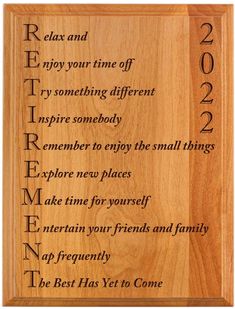 a wooden plaque with the words your text here