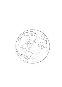 a drawing of the earth as it is drawn in black and white with no background