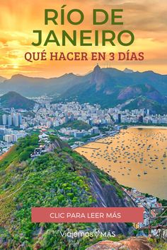 the cover of rio de janero, que hacer en 3 dias