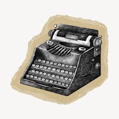 Characteristics making up the week. Typewriter Png, Journalism Aesthetic, Machine Aesthetic, Paper Transparent, Ripped Paper, Journal Elements, Vintage Png, Scrapbook Book