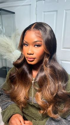 1b/30 Hair, Colorful Sew In, Ombre Sew In, Different Hair Colors For Black Women, Fall Hair Color For Black Women, Colored Sew In, Fall Hair Black Women, Balayage Hair Black Women, Weave On