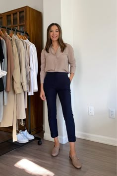 Ankle Heels Outfit, Summer Internship Outfit, Workwear Inspiration, Buisness Casual, Interview Outfits, Loafers Outfit, Summer Internship