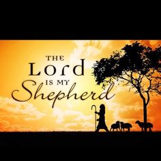 the lord is my shepherd with his sheep