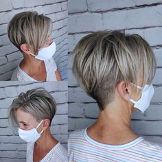 Edgy Pixie Hairstyles, Longer Pixie Haircut, Pixie Cut With Bangs, Pixie Haircut For Thick Hair, Blonde Pixie Cuts