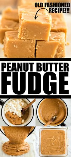 peanut butter fudge is an easy and delicious dessert that's ready to be eaten