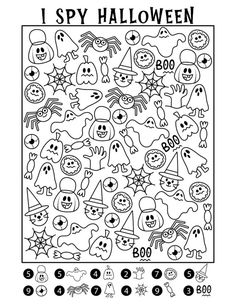 a halloween themed coloring page for kids