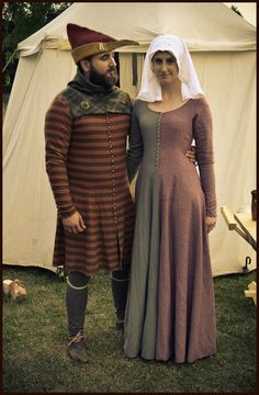 Dark Ages Clothing, 14th Century Fashion, Medieval Outfit