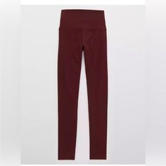 Offline By Aerie Burgundy Og Leggings In Medium Short. Brand New With Tags! Short Inseam! Never Worn Or Washed, Only Stored. Just Not My Size. May Be Some Manufacturing Flaws Like Loose Threads/Seams. This Color Is No Longer Available! 56% Cotton, 37% Polyester, 7% Elastane Please Be Aware Of The Condition Before Purchasing! And Look Through All The Pics! Smoke Free Home, But I Do Have Pets. Bundle To Save! Open To Reasonable Offers. American Eagle Outfitters Aeo Aerie Leggings, Offline By Aerie, My Size, Colorful Leggings, Pant Jumpsuit, American Eagle Outfitters, American Eagle, Leggings, Brand New