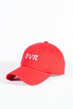 Nupes Only ϕνπ polo dad hat, red Curved Brim Dad Hat With Embroidered Logo For College, College Dad Hat With Embroidered Logo, Embroidered Logo Dad Hat For College, Casual Red Baseball Cap With Curved Visor, Red Casual Baseball Cap With Curved Visor, Trendy Six-panel Dad Hat With Embroidered Logo, Casual Red Dad Hat With Curved Bill, Red Casual Dad Hat With Curved Brim, Casual Red Dad Hat With Curved Brim