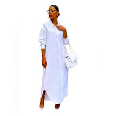 Beautiful Duster Dress Can Be Worn As A Duster Or Dress. Shipped From Smoke Free Pet Friendly Home. Cheap Long Shirt Dress For Women, Long Shirt Dresses For Women, White Long Shirt Dress For Daywear, Straight Clothes, Dress Sleeve Length, Collared Shirt Dress, Maxi Shirts, Dress Sleeve Styles, Casual Long Sleeve Shirts