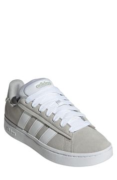 Suede leather adds a classic touch to this tennis-inspired sneaker with modern tech to keep you moving comfortably from day to day. Leather and synthetic upper/textile lining/rubber sole Imported Adidas Grand Court Alpha, Adidas Grand Court, Modern Tech, Sneaker Men, Day To Day, To Day, Mens Shoes Sneakers, Suede Leather, Nordstrom Rack