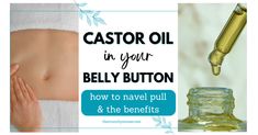 Castor oil in your belly button is a natural remedy that may support healthy digestion, reduce inflammation, improve sleep, and gently detox. Get the benefits of navel pulling with castor oil. How much castor oil and how often to put castor oil in my belly button. Pechoti Method, Navel Oiling, Castor Oil For Skin, Diy Tshirt