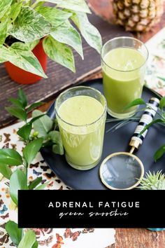 Adrenal Fatigue Recipes, Adrenal Diet, Adrenal Fatigue Diet, Adrenal Cocktail, Food That Causes Inflammation, Smoothie Popsicles, Easy Green Smoothie, Energy Smoothies, Adrenal Support