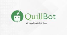 the logo for quillibot writing made plainness, which is designed to look like a