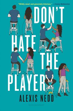 a book cover for don't hate the player by alexus nedd and illustrated by