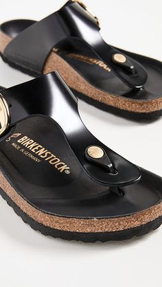 Birkenstock Big Buckle, Gizeh Birkenstock, Birkenstock Sandals, Buckle Sandals, Eva Sole, Birkenstock Gizeh, Cognac, Leather Sandals, Birkenstock