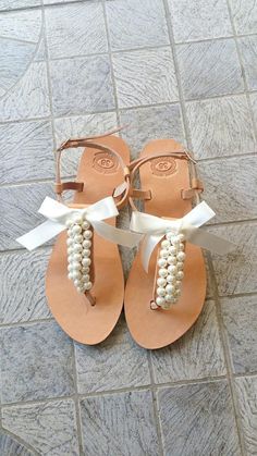 Wedding leather pearl sandals Greek sandals with ivory pearls | Etsy Summer Bridal Shower Low Heel Sandals, Pearl Sandals For Summer Party, Summer Wedding Pearl Open Toe Shoes, Summer Open Toe Pearl Wedding Shoes, Summer Party Pearl Sandals, Cream Open Toe Sandals For Bridal Shower, White Pearl Wedding Shoes For Summer, Pearl Open Toe Sandals For Summer, Summer Pearl White Wedding Shoes