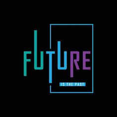 the logo for future is the past, which has been changed to be blue and purple