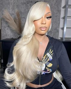 Blonde Body Wave, Frontal Wig Hairstyles, Blonde Wigs, Human Hair Wigs Blonde, Blonde Lace Front Wigs, 613 Blonde, Wigs For Sale, Dope Hairstyles, Hair Ponytail Styles