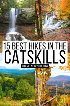 15 Best Hikes in the Catskills, NY with Secret Local Tips! New York State Travel, Catskills New York, Fall New York, Upstate Ny Travel, Ny Travel, Catskills Ny, Fall Road Trip, Ny Trip