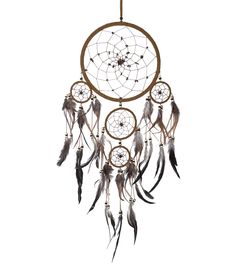 PRICES MAY VARY. Brown Suede Traditional Dream Catcher With Tiger Eye Stones And Feathers - Hand Made By Skilled Artisans - NOT MADE IN CHINA Features Intricate Details; Beautiful Beads And Feathers - Perfect For Any Decor - Great Gift For Anyone Ethically Sourced And Hand Crafted - Free Range Feathers And High Quality Materials Are Used For Each Piece - Promotes Sweet Dreams And Good Luck Materials: Suede, Feathers, Plastic Beads & Stone; Dimensions: 28" Long & 8.5 - 9 " Diameter - Fair Trade I Hanging Dream Catchers, Western Dream Catcher, Boho Home Decor Bedroom, Traditional Dream Catcher, Dream Catcher Wallpaper Iphone, Wood Dream Catcher, Eagle Dream Catcher, Gold Dreamcatcher, Blue Tiger Eye Stone