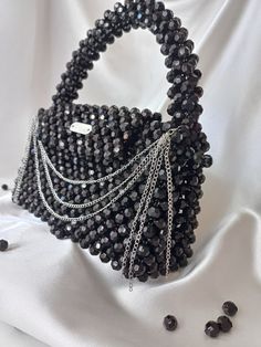 Crystal bead bag, LUXURY bead bag, Women Bead bag, Bead Bag, bag Bead bag,Crystal Bead Bag,back shoulders bag, Women handbags LORA Luxury Black Beaded Evening Bag, Black Beaded Bags As Fashion Accessory, Black Handheld Evening Bag With Chain Strap, Black Beaded Bag As Fashion Accessory, Evening Handheld Chain Bag, Black Handheld Beaded Shoulder Bag, Black Beaded Handheld Shoulder Bag, Elegant Rectangular Shoulder Bag With Black Beads, Black Shoulder Bag With Chain Strap For Party