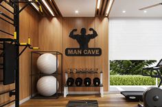 there is a man cave in the gym