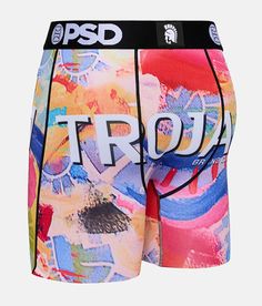 PSD Trojan™ Nirvana Stretch Boxer Briefs - Pink/Blue Large, Men's Multi Printed 7 breathable stretch boxer briefs Wide soft elasticized no itch waistband Contoured micro-mesh sealed pouch Flex fit flatlock seams. 88% Polyester 12% Elastane. Machine wash cold. Only non-chlorine bleach when needed. Tumble dry low. Do not iron.. MEN'S PSD BOXER SHORT SIZE CONVERSION CHART Boxer Size S M L XL XXL Waist Size 28-32 32-34 36-38 40-42 44-48 *Conversion sizes may vary. Measurements based on size medium. Psd Boxers, Peace And Happiness, Unique Gifts For Men, Mens Boxers, Suit Up, Conversion Chart, Boxer Shorts, Boxer Briefs, Nirvana