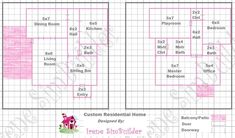 the floor plan for a custom residential home